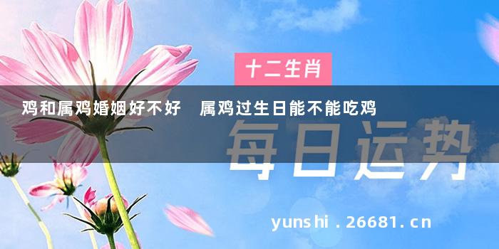 鸡和属鸡婚姻好不好 属鸡过生日能不能吃鸡